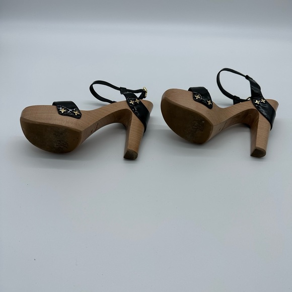 Louis Vuitton Ladies Heels Black/Pink Size 38.5 LV 8.5 US 100% Authentic - Picture 4 of 7